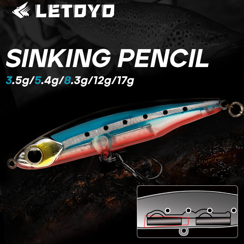 Fishing Lure Spoon - 레토요 싱킹 펜슬 17g 12g-3.5g 인조