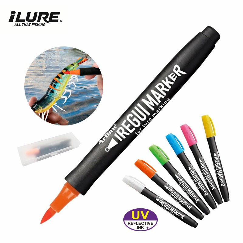 새로운 낚시 도구 UV 형광 페인트 펜, 소프트/하드  - Fishing Lure Soft Plastic 리뷰 및 가격