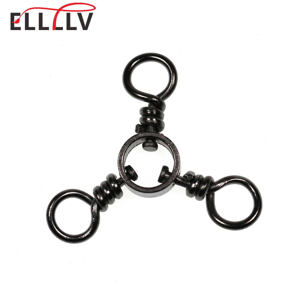Ellv 10 개/가방 #8 - 3/0 낚시 3 웨이  - Fishing Lure Accessories 리뷰 및 가격