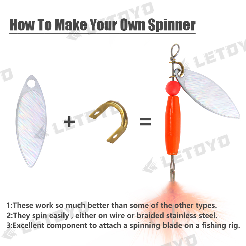 LETOYO 100pcs 접힌 Clevises 숟가락  - Fishing Lure Spinner 리뷰 및 가격