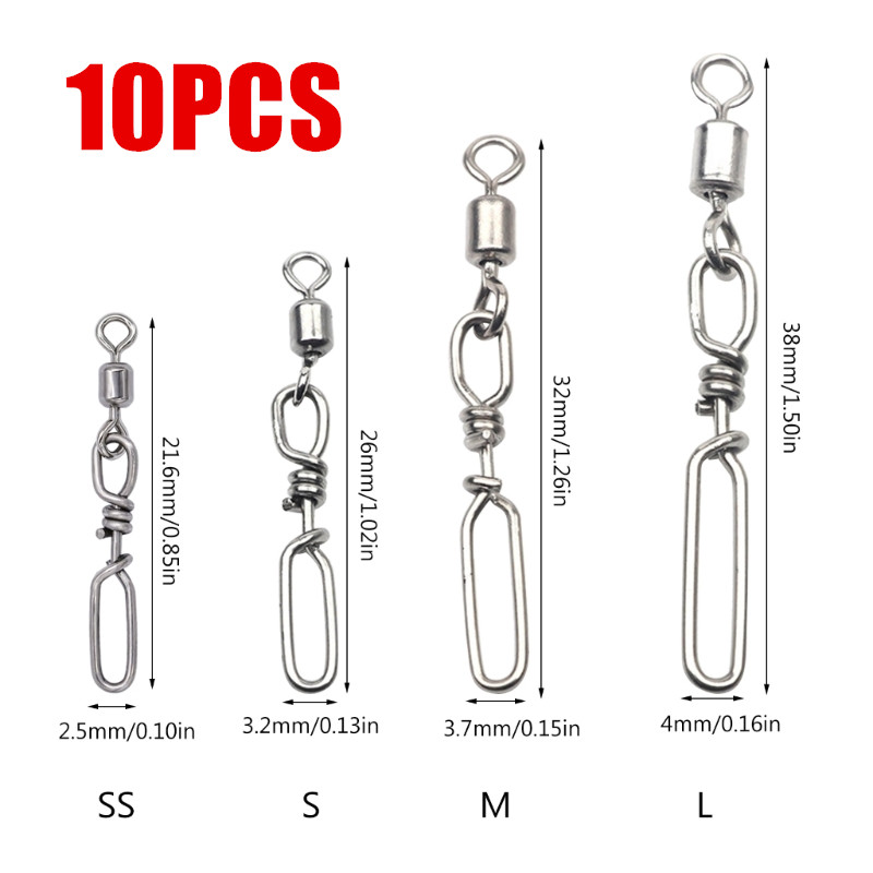 20 개의 고강도 롤링 볼 베어링 스냅 낚시 배럴 스위 - Fishing Lure Kit 리뷰 및 가격