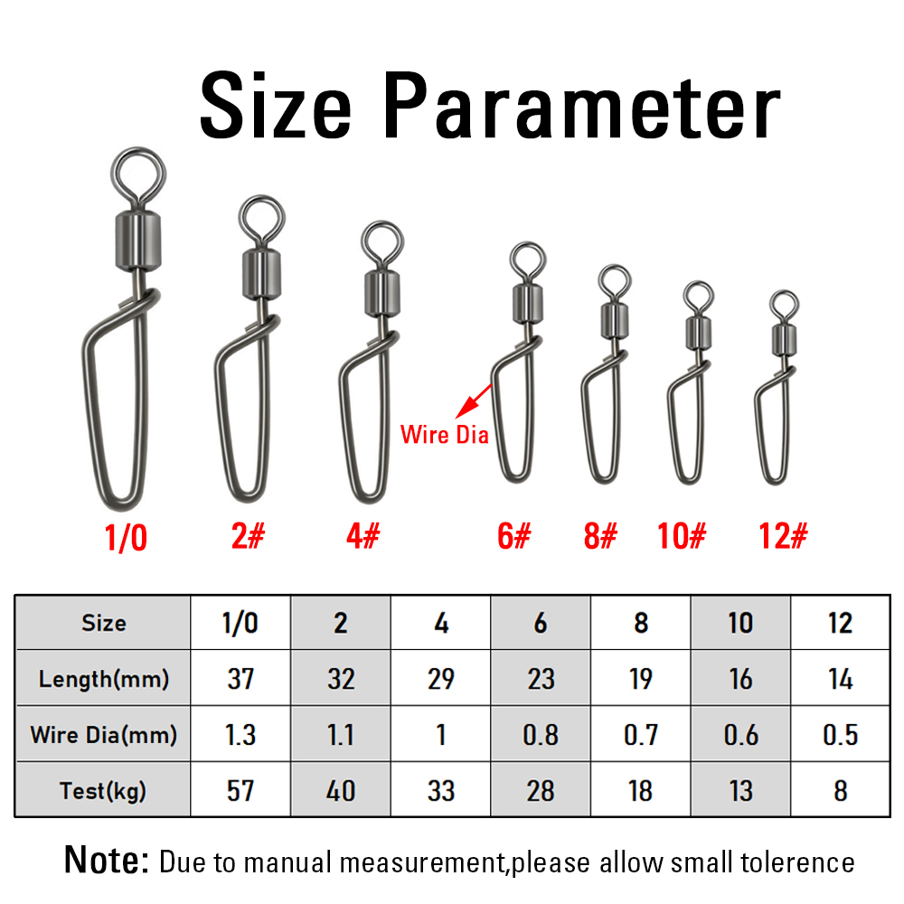 20개 # 12 -1/0 롤링 스위블 스윙 코스트락 스 - Fishing Lure Accessories 리뷰 및 가격