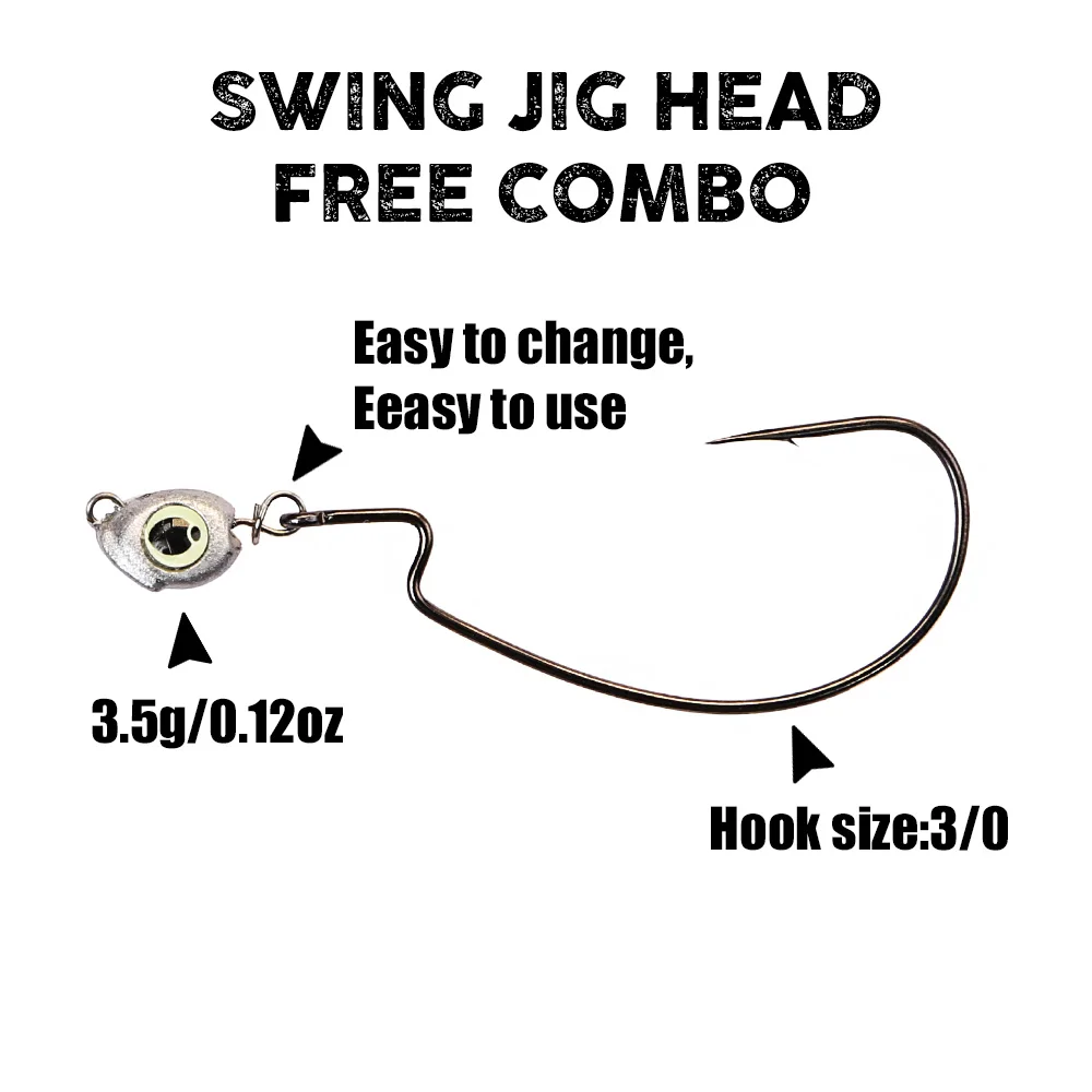 B&U 스윙 지그 헤드 체부라슈카 싱커 낚시 지그 헤드 - Fishing Lure Accessories 리뷰 및 가격
